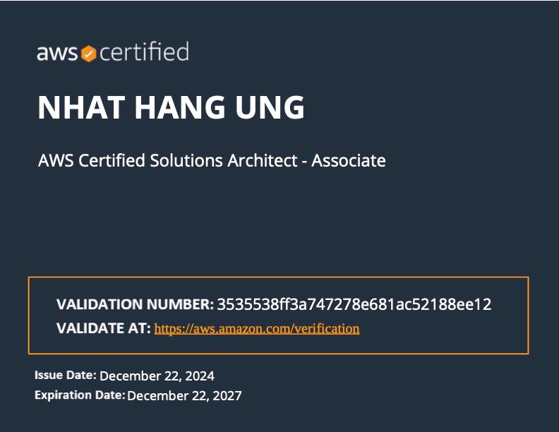 AWS Certified Solutions Architect - Associate