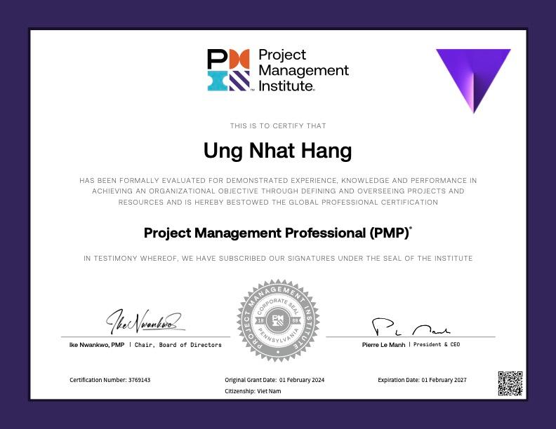 PMI PMP Professional Project Management